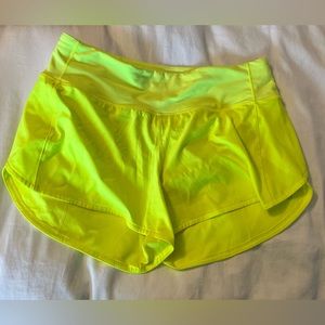 Lululemon Speed Up shorts - size 8 - mid rise 4” inseam - perfect condition!